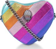 Kurt Geiger London Rainbow Shop Mini Kensington Heart Crossbody Bag