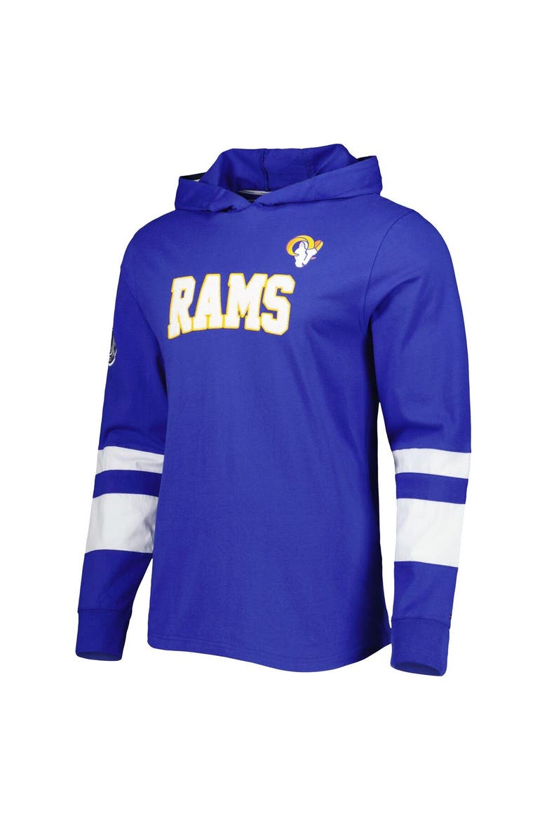 Men's Tommy Hilfiger Royal/White Los Angeles Rams Alex Long Sleeve Hoodie T-Shirt, Alternate, color, Royal