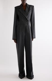 Givenchy Long Sleeve Silk Jumpsuit