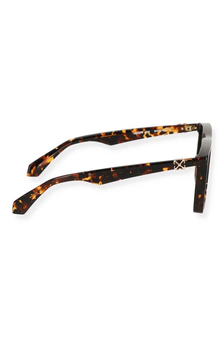 Stratford 55mm Square Sunglasses, Alternate, color, HAVANA GREEN