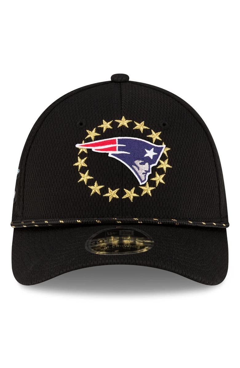 New Era Men's New Era Black New England Patriots Super Bowl LX 39THIRTY M-Crown Rope Flex Hat, Alternate, color, Black