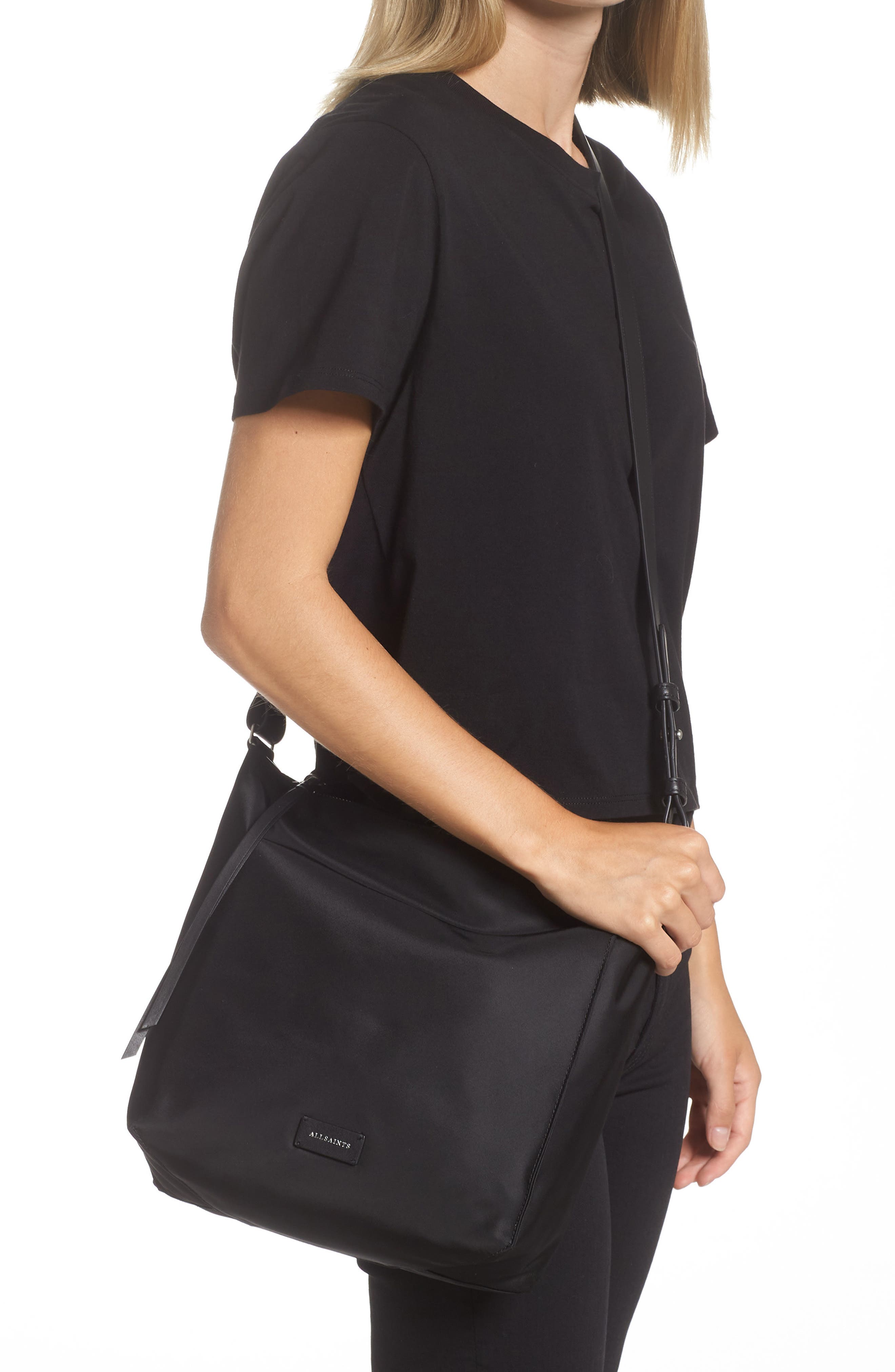 AllSaints Nilo Kita Nylon Shoulder Bag, Alternate, color, 