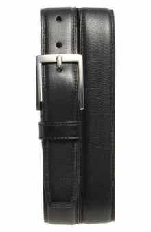 Johnston & Murphy Double Stitch Leather Belt