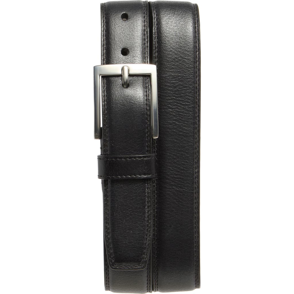 Johnston & Murphy Double Stitch Leather Belt