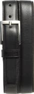 Johnston & Murphy Double Stitch Leather Belt