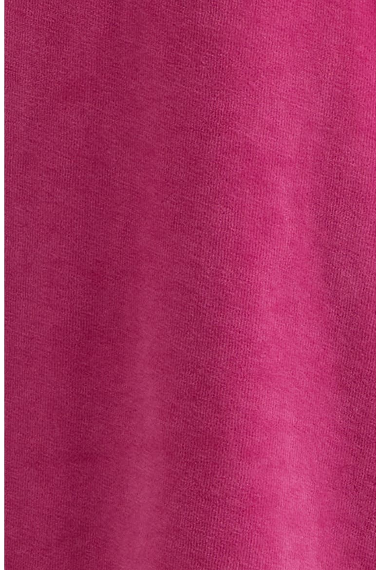 Kids' Ruffle Pocket Velour Pants, Alternate, color, PURPLE ORCHID BOW EMB