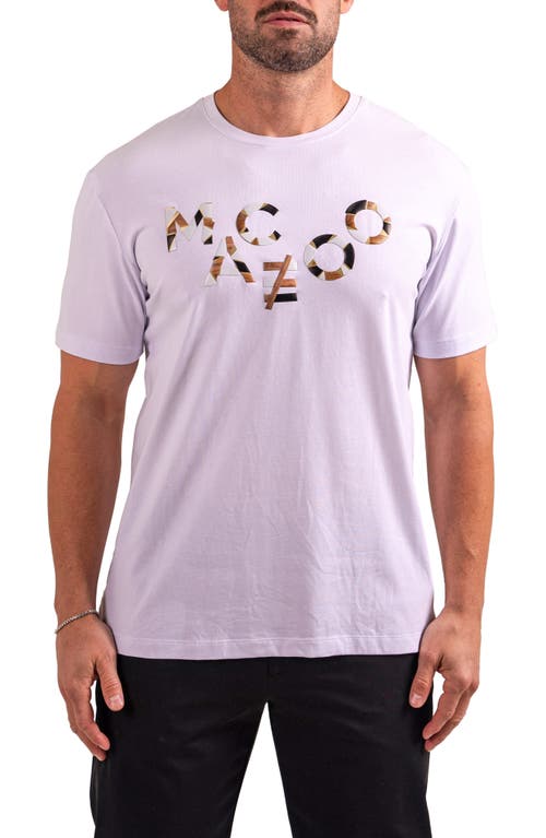 Maceoo Logo Appliqué Graphic T-shirt In White