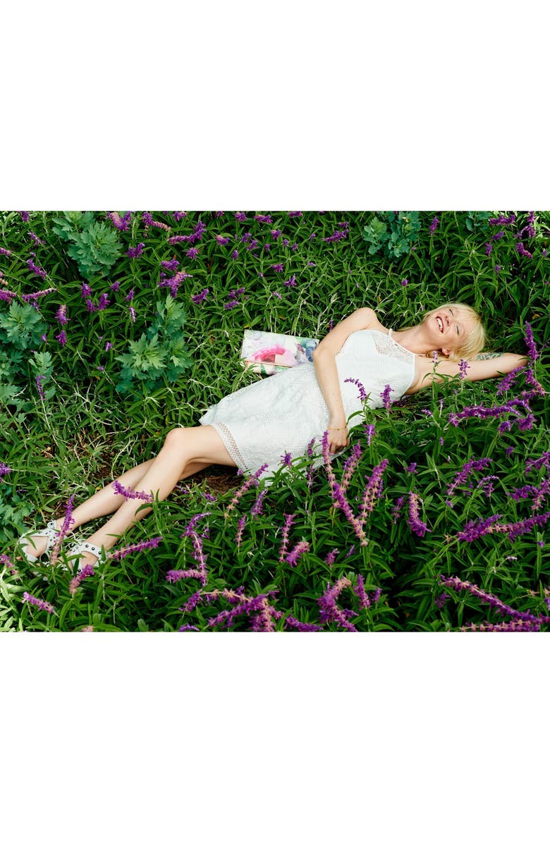 Trixxi Lace High-Neck Skater Dress, Alternate, color,