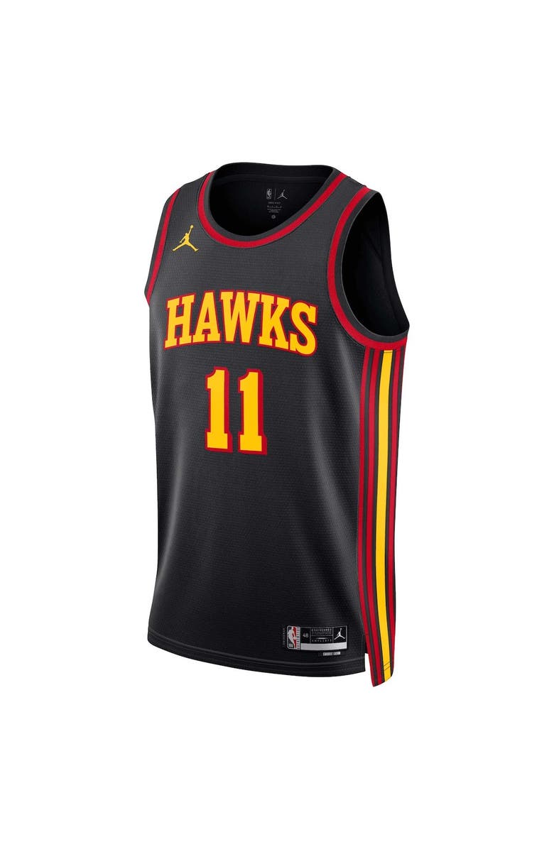 Jordan Brand Unisex Jordan Brand Trae Young Black Atlanta Hawks Swingman Jersey - Statement Edition, Alternate, color, Black