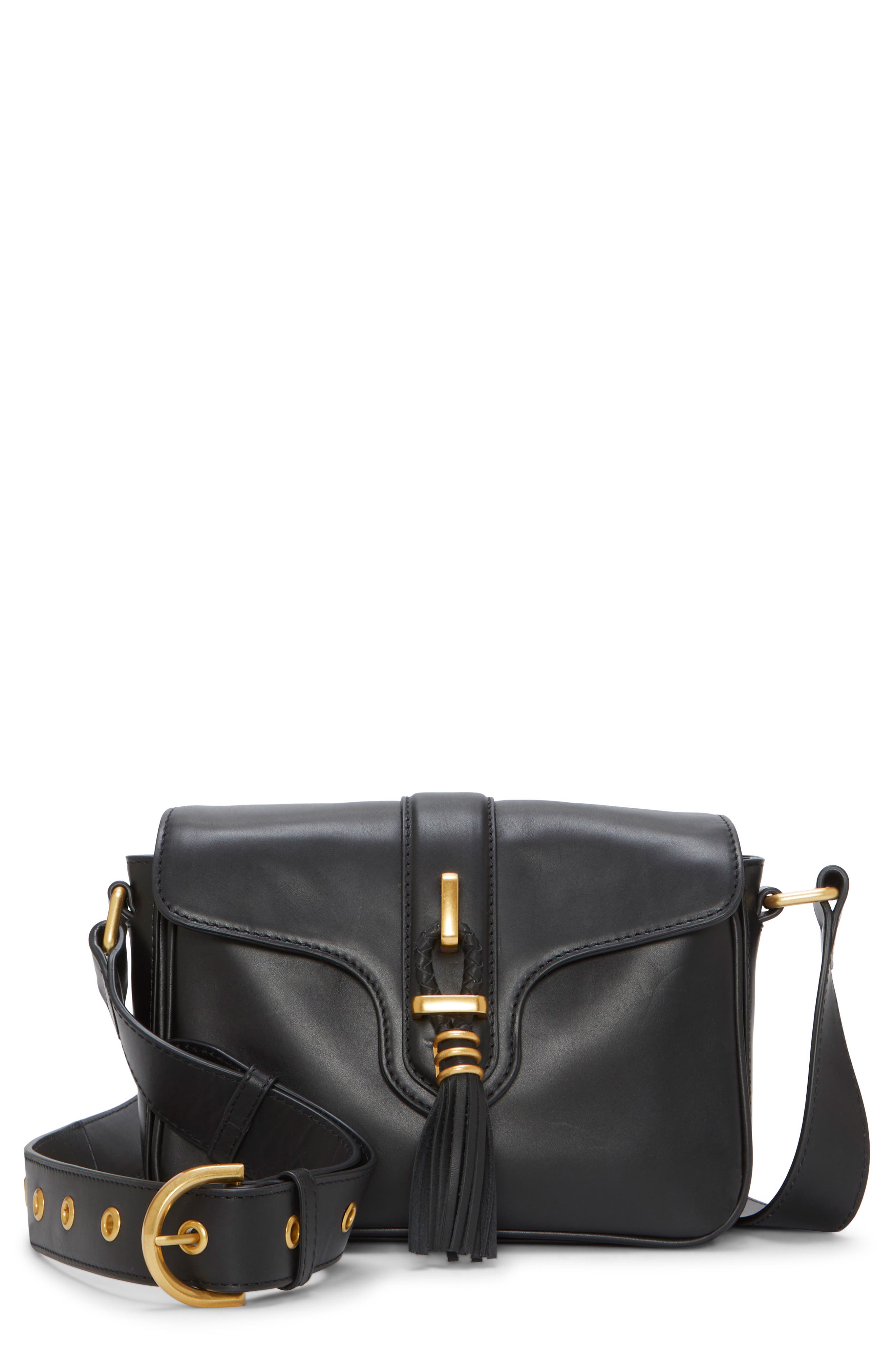 Vince Camuto Maecy Leather Crossbody Bag, Main, color, 