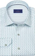 David Donahue Neat Print Sport Shirt