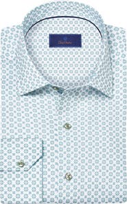 David Donahue Neat Print Sport Shirt