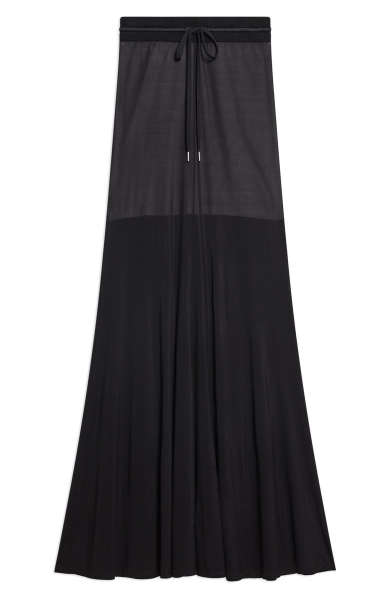Helmut Lang Refine Jersey Maxi Skirt, Alternate, color,