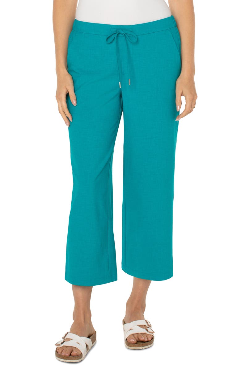 Liverpool Los Angeles Pull-On Crop Wide Leg Pants, Main, color, 