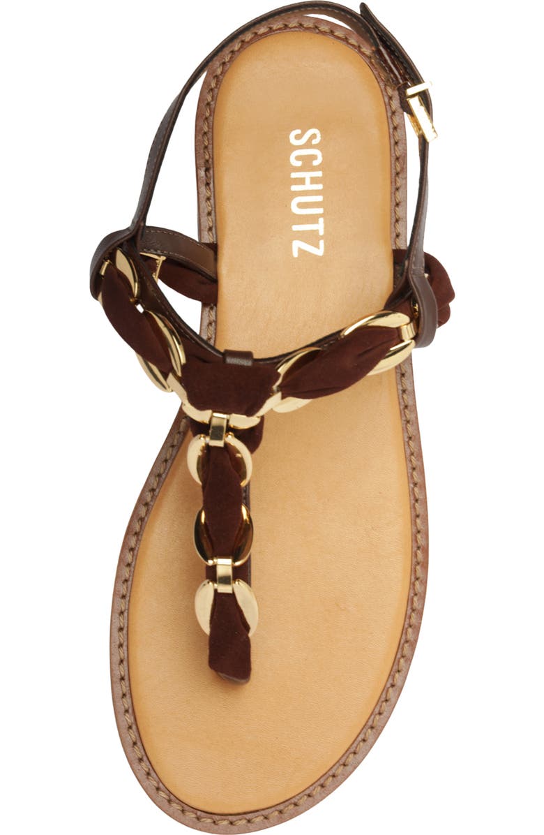Schutz Camellia Slingback Sandal, Alternate, color, Root Brown