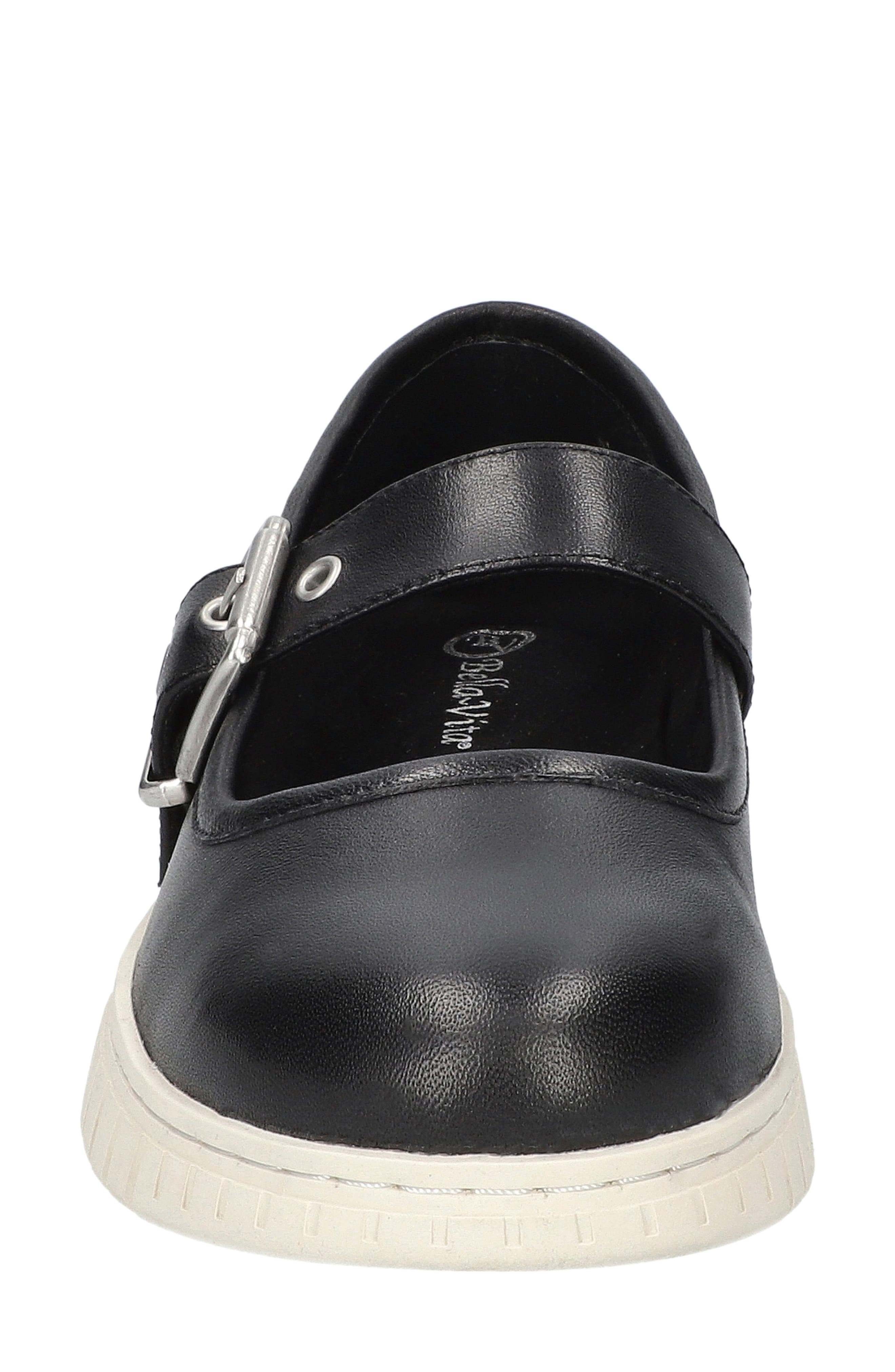 Bella Vita Astro Mary Jane Flat, Alternate, color, Black Leather