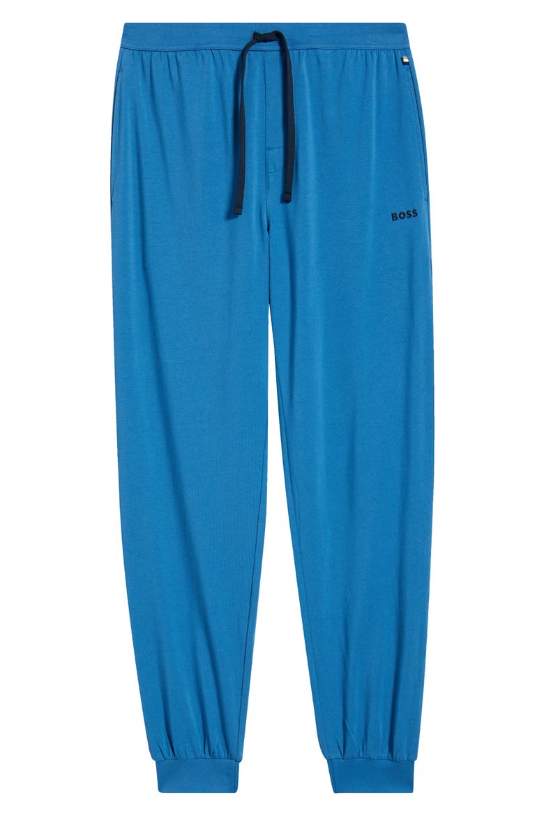 Mix Match Stretch Cotton Pajama Pants, Alternate, color, OPEN BLUE