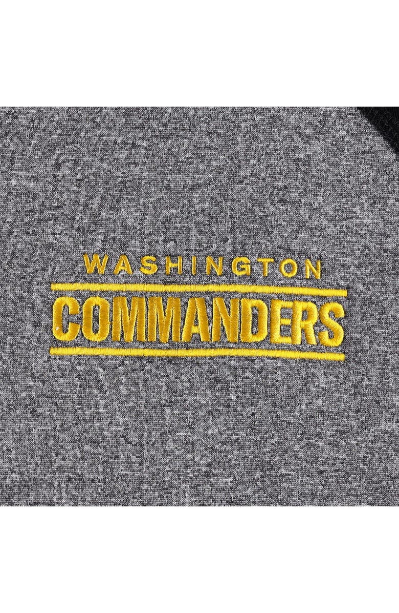 MSX BY MICHAEL STRAHAN Men's MSX by Michael Strahan Gray/Black Washington Commanders Runners Raglan Full-Zip Track Jacket, Alternate, color,