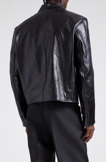 OUR LEGACY Boxy Mini Leather Jacket | Nordstrom