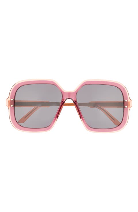 Highlight 57mm Square Sunglasses