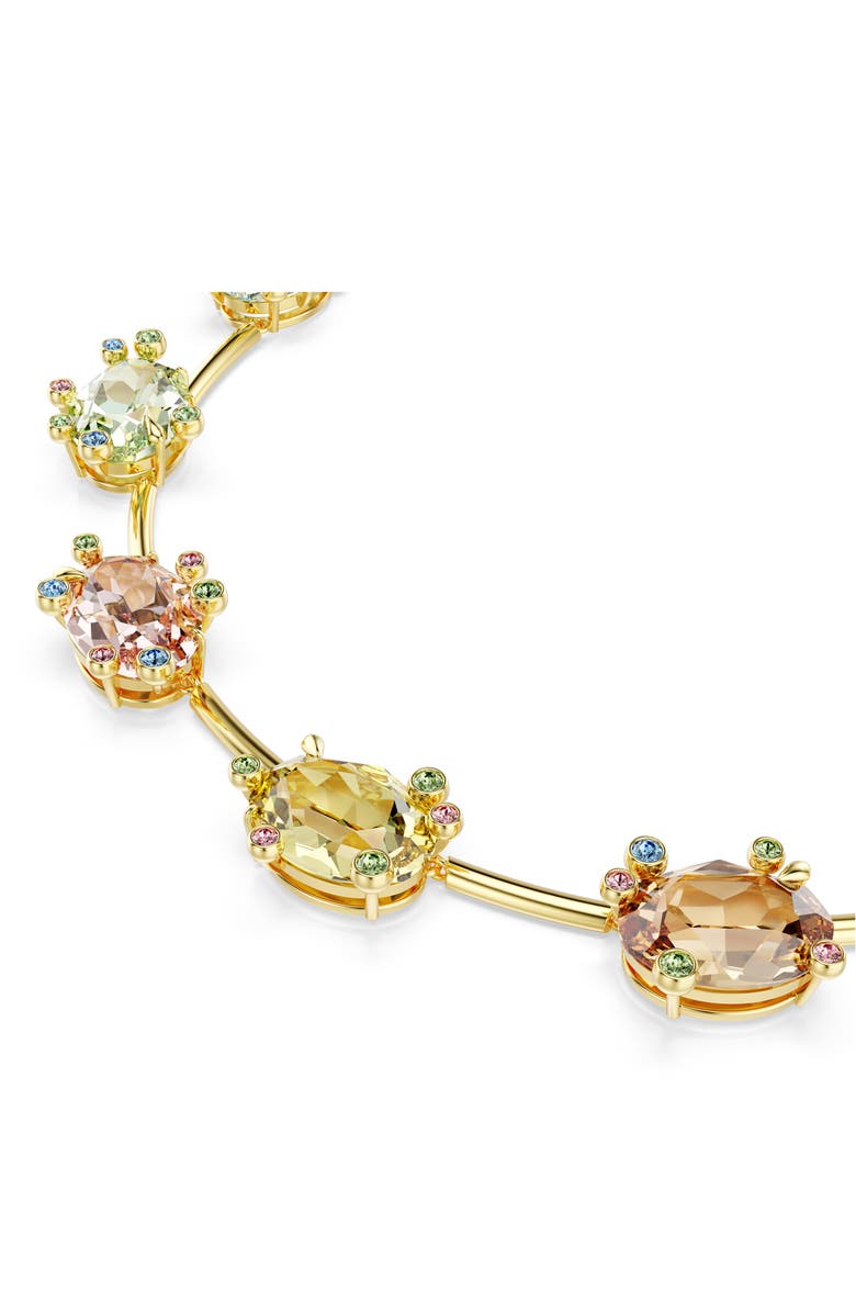 Swarovski Gema Crystal Station Collar Necklace, Alternate, color, Multi