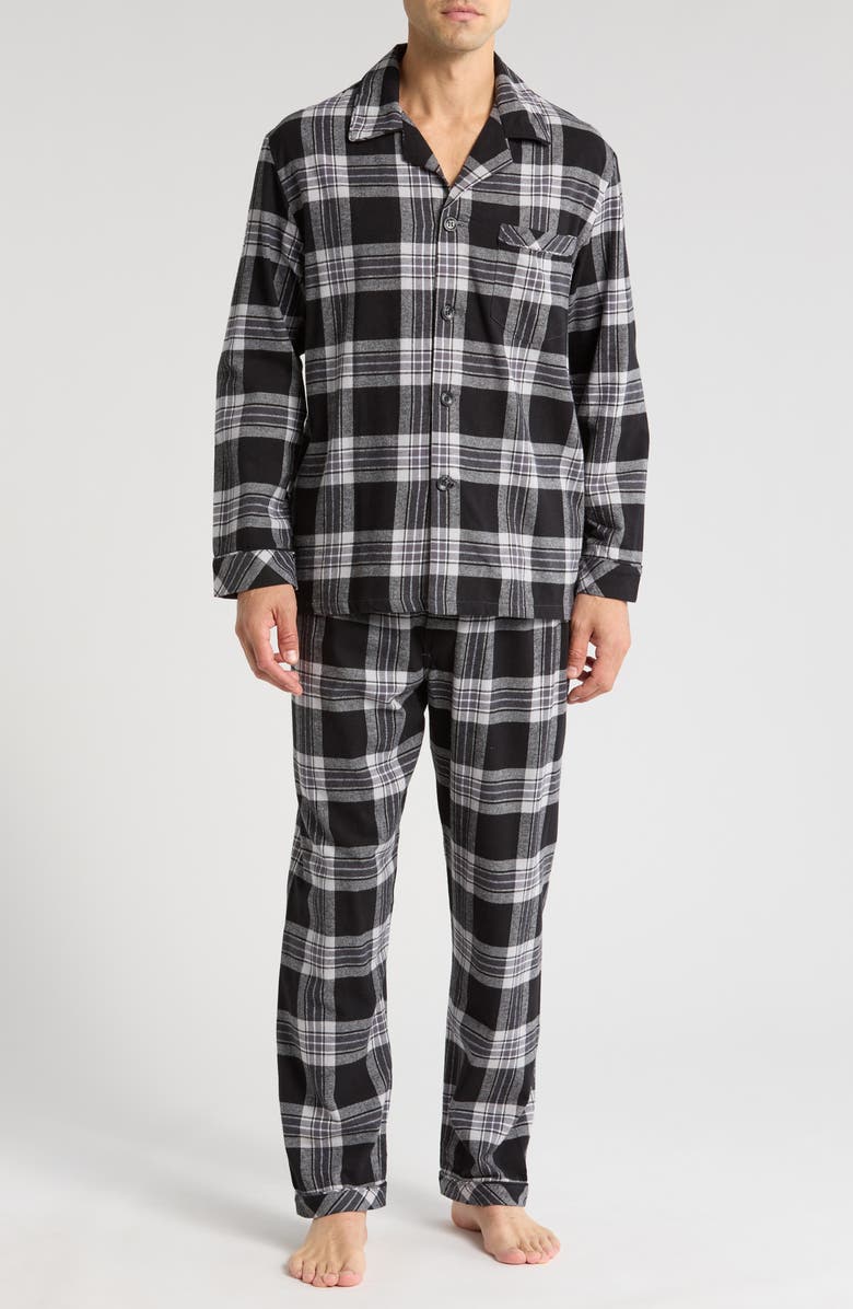 Majestic International Hearthside Flannel Pajamas, Main, color, 