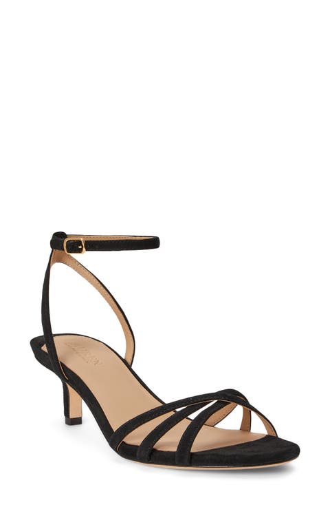 Kendyl Ankle Strap Kitten Heel Sandal (Women)
