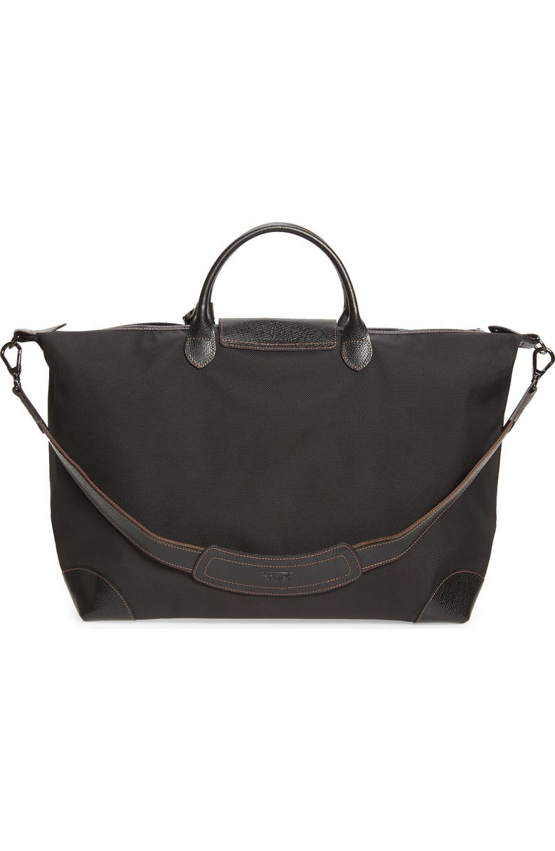 Longchamp Large Boxford Canvas & Leather Travel Bag, Alternate, color,