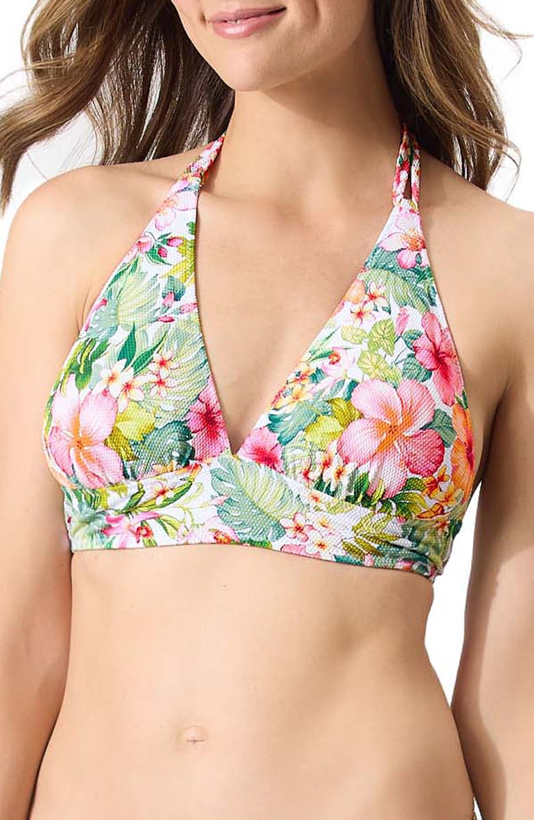 Tommy Bahama Island Cays Flora Reversible Bikini Top, Main, color, 