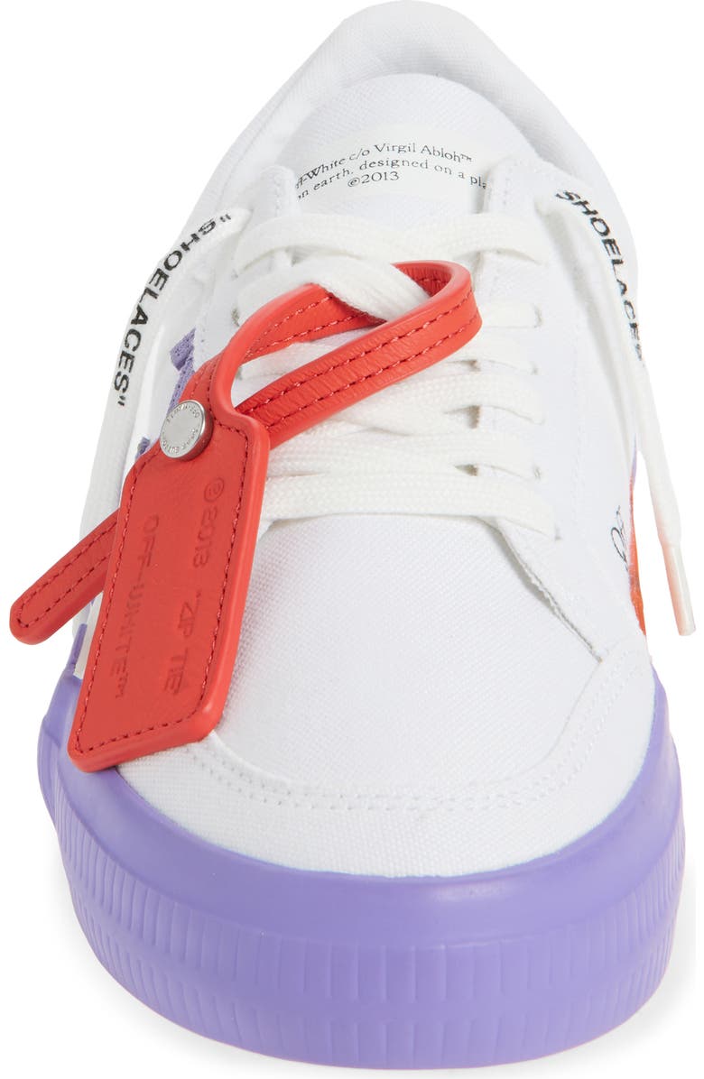 Off-White Low Vulcanized Canvas Sneaker, Alternate, color,