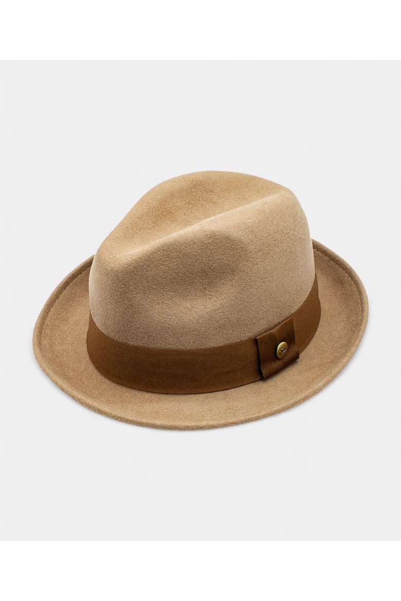 Patrick Wool Felt Fedora, Main, color, TAN