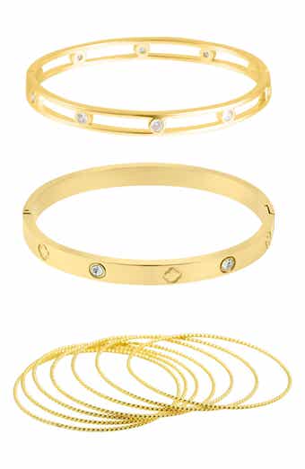 Set of 9 Assorted Bangle Bracelets
