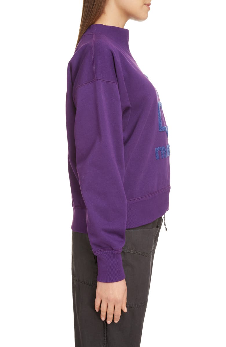 Isabel Marant Étoile Moby Logo Sweatshirt, Alternate, color, 