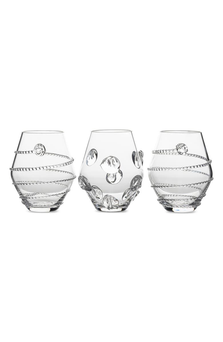 Juliska Set of 3 Mini Vases, Main, color, Clear
