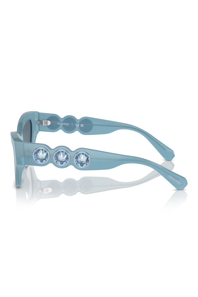 Imber 53mm Irregular Sunglasses, Alternate, color, BLUE