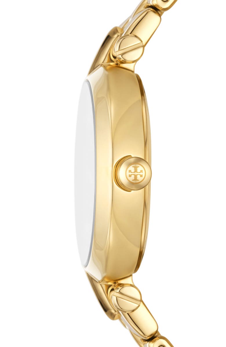 Tory Burch The Kira Bracelet Watch, 30mm, Alternate, color, Gold
