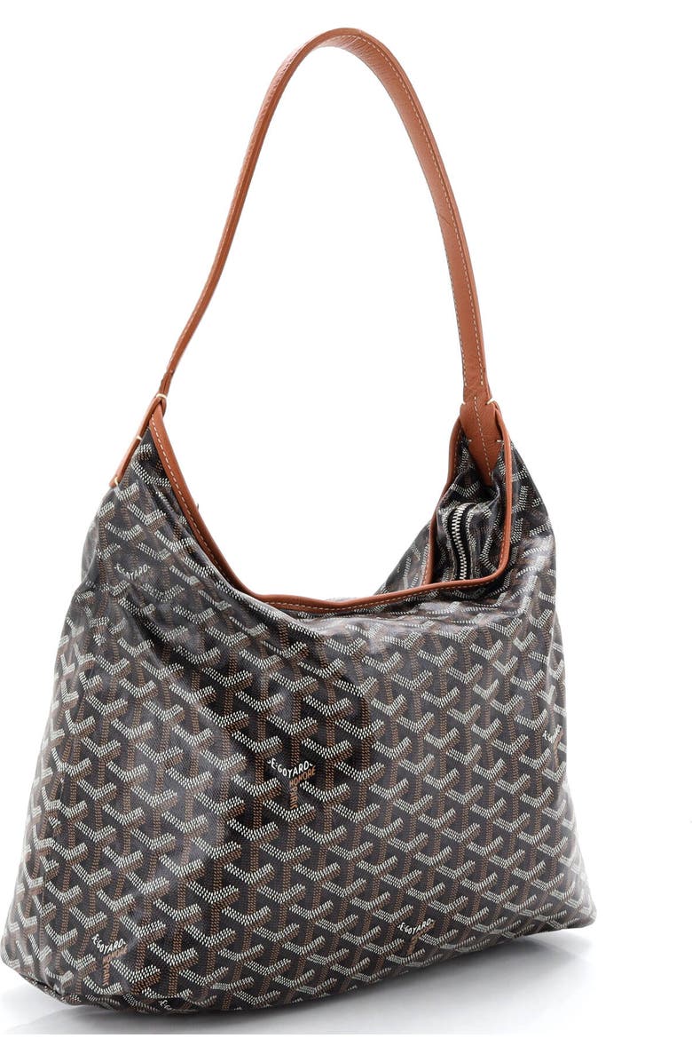 Pre-Owned Goyard Boheme Hobo Coated Canvas, Alternate, color, Black