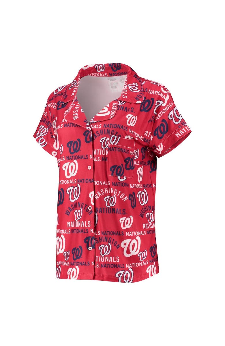 CONCEPTS SPORT Women's Concepts Sport Red Washington Nationals Flagship Allover Print Top & Shorts Sleep Set, Alternate, color, Red