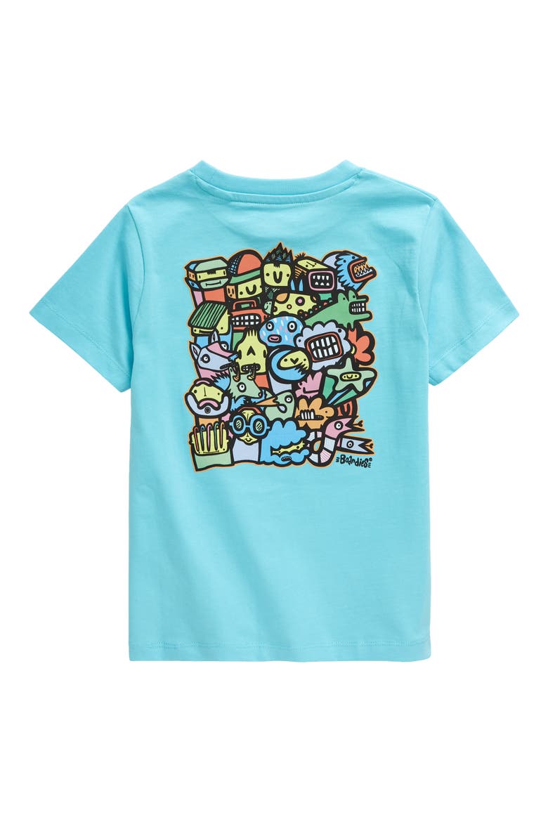 Kids' Monsters Organic Cotton Graphic T-Shirt, Alternate, color, BLUE