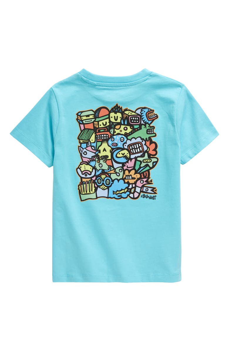 Boardies Kids' Monsters Organic Cotton Graphic T-Shirt, Alternate, color, Blue