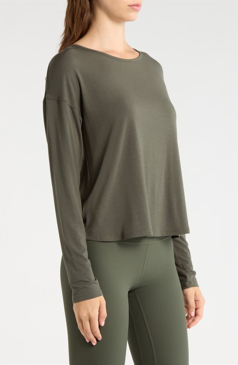 MPG Breeze Open Twist Back Top, Alternate, color, Kambaba