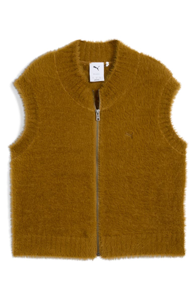 PUMA Yona Zip Vest, Main, color, Honey Butter