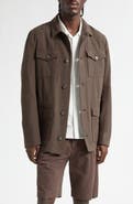 Herno Linen & Cotton Poplin Field Jacket