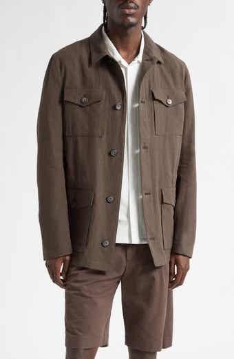 Linen & Cotton Poplin Field Jacket