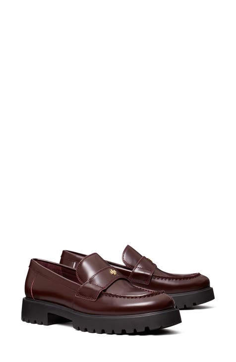 Burgundy patent loafers womens on sale