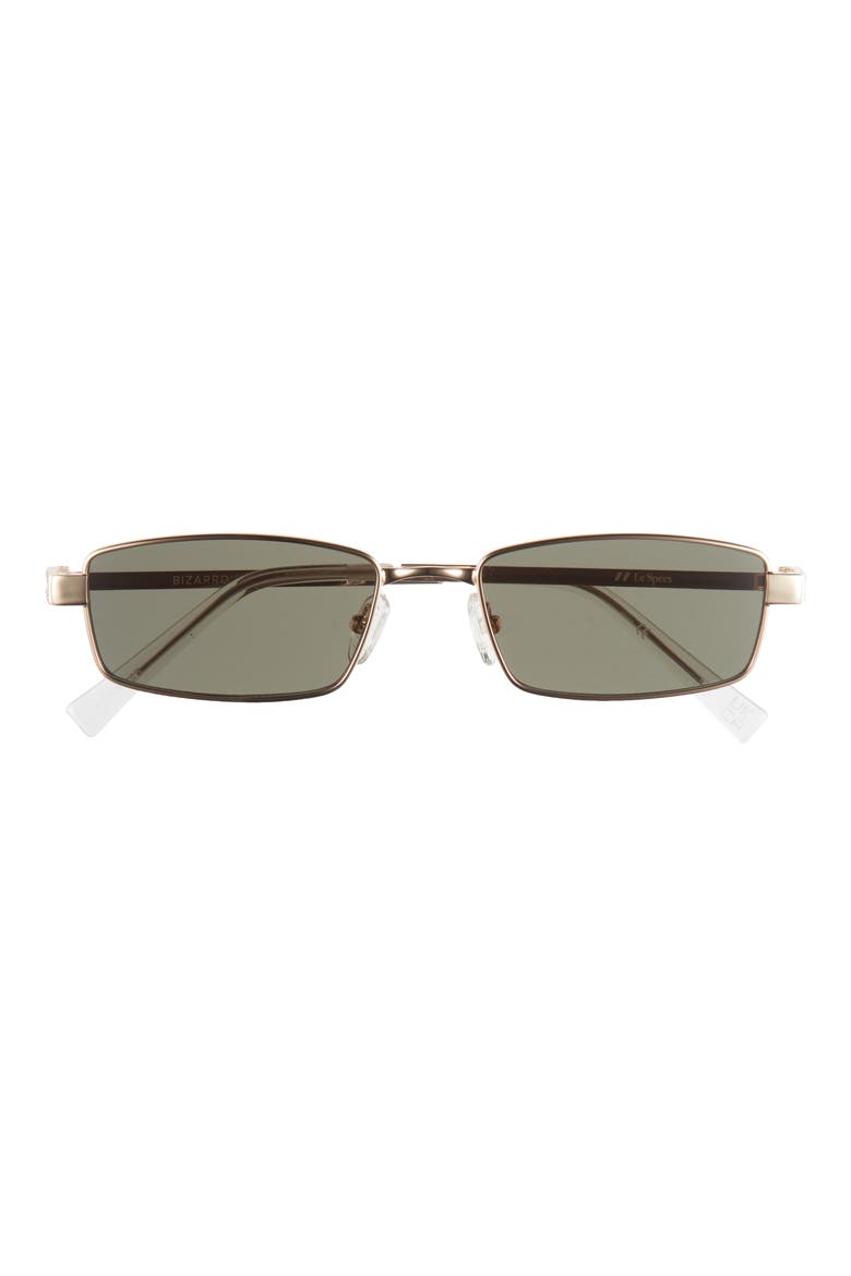 Bizarro 56mm Rectangular Sunglasses, Main, color, BRIGHT GOLD / CLEAR