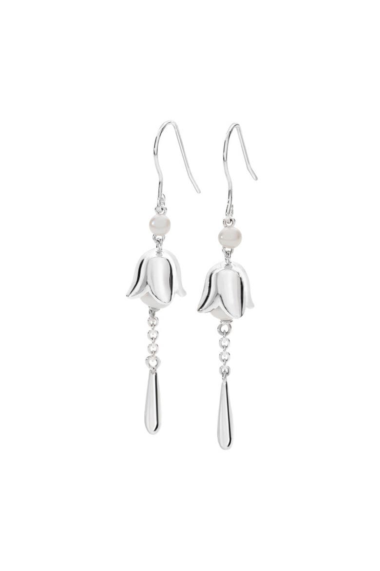 Lily of the Valley Earrings, Main, color, Sterling Silver