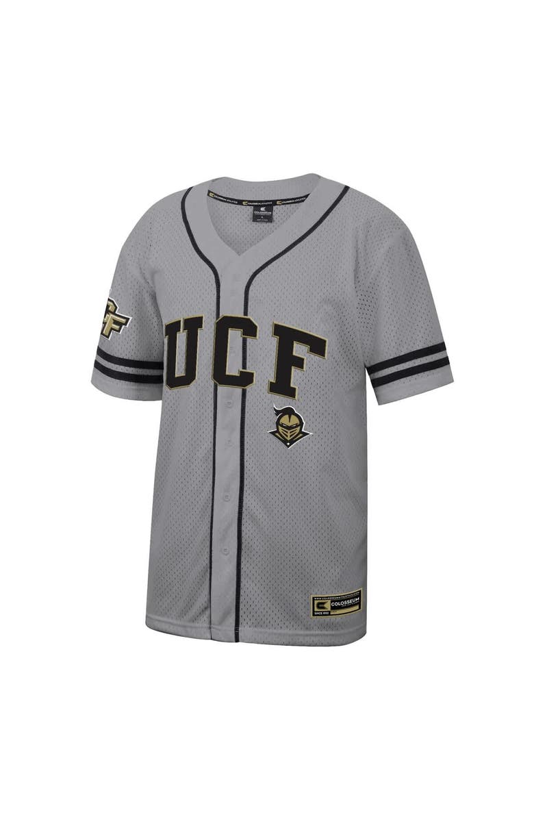 COLOSSEUM Men's Colosseum Gray UCF Knights Free Spirited Baseball Jersey, Alternate, color, Gray