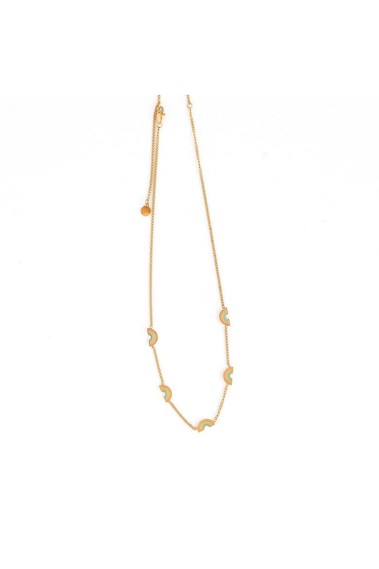 Rainbow Repeat Necklace, Main, color, Multi