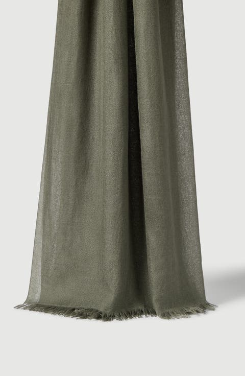 Cashmere and silk scarf